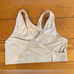 Bravado Basic Women's Crossover Nursing Sleep Bra Size M/M Beige